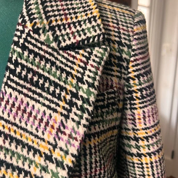 Avec Les Filles Multicolor Plaid Blazer - Picture 4 of 8